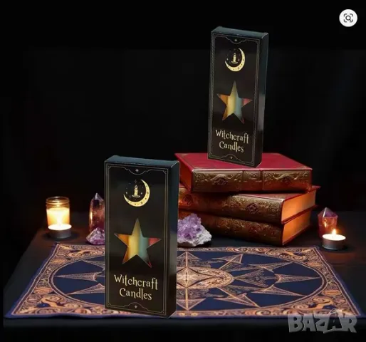 Свещи за ритуали, заклинания и магия 12 бр. цветни, снимка 2 - Други - 50404292
