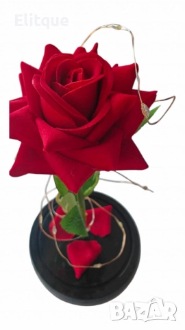 Красива осветена роза в стъкленица с красива подаръчна кутия, снимка 9 - Подаръци за жени - 52778638