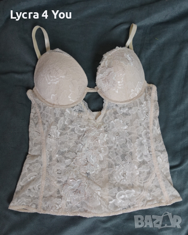 LORMAR дантелен корсет в бежов цвят 70 А/В размер