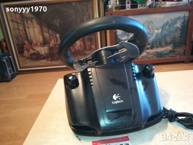 LOGITECH-ПЕДАЛИ И ВОЛАН 1102220933, снимка 3 - Аксесоари - 35749152