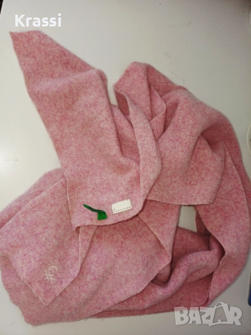 Benetton вълнен шал, снимка 2 - Шалове - 52953949