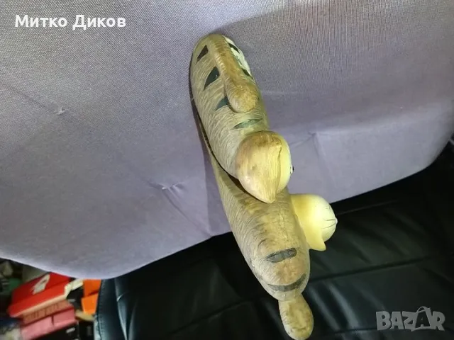 Дървени котета два броя за украса 16 и 11 см отлични, снимка 8 - Декорация за дома - 49799835