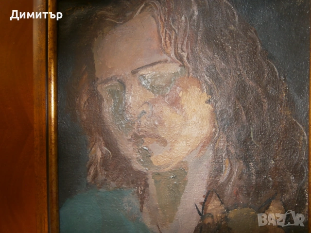 Портрет Ц.Костуркова, снимка 2 - Картини - 53691374