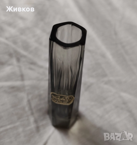 Мини вазичка на чешката марка Bohemia, снимка 4 - Вази - 51937300