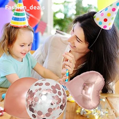 Нов комплект Розово златни балони/Декорация Парти Рожден ден, снимка 2 - Други - 41503449