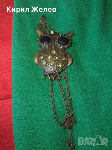 МОДЕН ФИГУРАЛЕН АРТ ПЕНДАНТ - БУХАЛЧЕ с ВЕРИЖКА и ФАСЕТИРАНИ ЦВЕТНИ КРИСТАЛИ 29489, снимка 2 - Колиета, медальони, синджири - 37793681