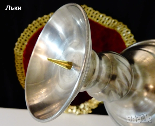 Калаен свещник Art Deco на WWM. , снимка 3 - Антикварни и старинни предмети - 52938886