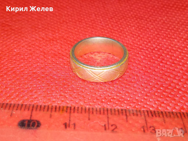 СТАР СТИЛНО ОРНАМЕНТИРАН СРЕБЪРЕН ПРЪСТЕН ХАЛКА ВИСОКА ПРОБА СРЕБРО РЕТРО БИЖУ РЪЧНА ИЗРАБОТКА 43803, снимка 10 - Антикварни и старинни предмети - 44610344