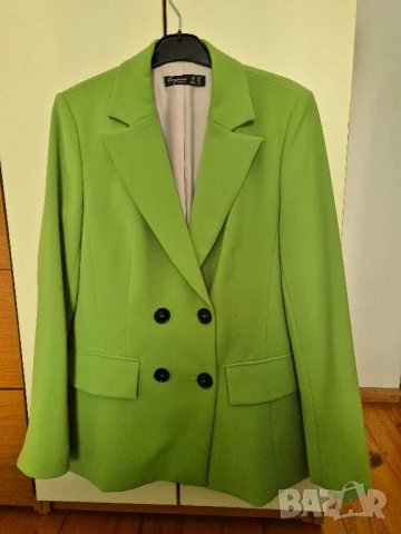 зелено елегантно сако, снимка 3 - Сака - 50591604
