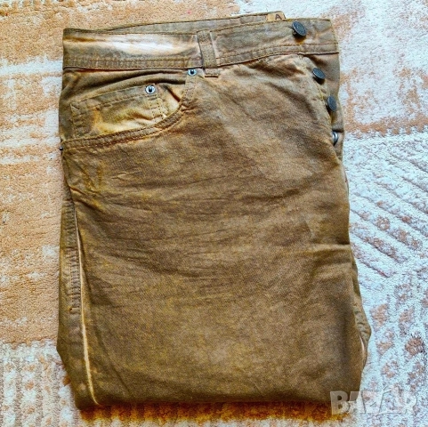 Италиански дънки Alcott 53, слим, № 36 (L), шоколадов цвят, снимка 5 - Дънки - 52820414