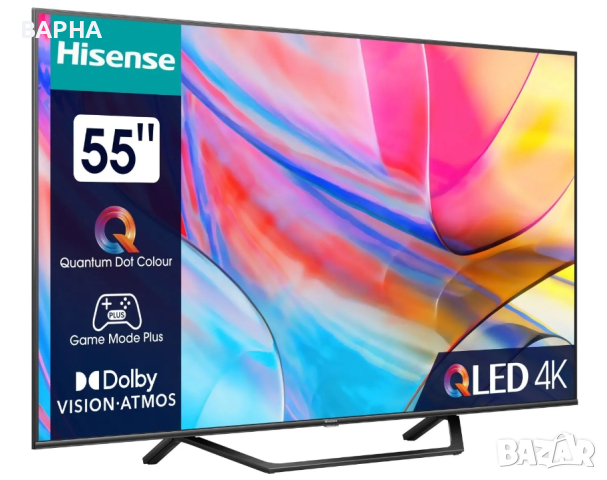 Телевизор, Hisense 55" A7KQ, 4K Ultra HD 3840x2160, снимка 2 - Телевизори - 44653384