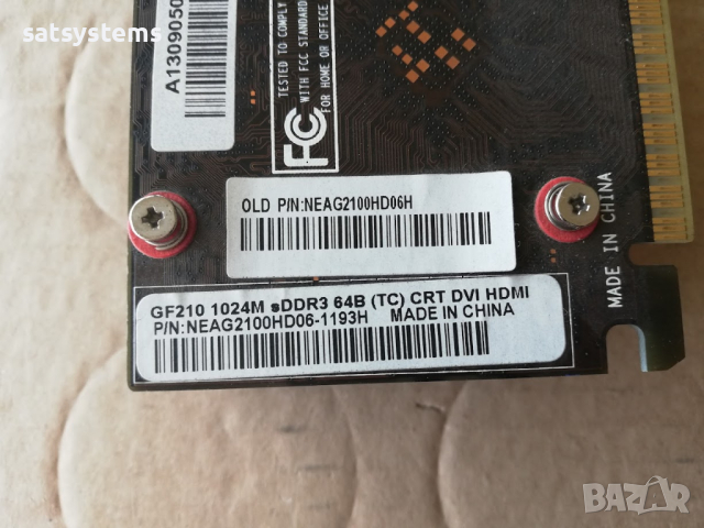 Видео карта NVidia GeForce Palit GT210 HDMI 1024MB GDDR3 64bit PCI-E, снимка 9 - Видеокарти - 44792650