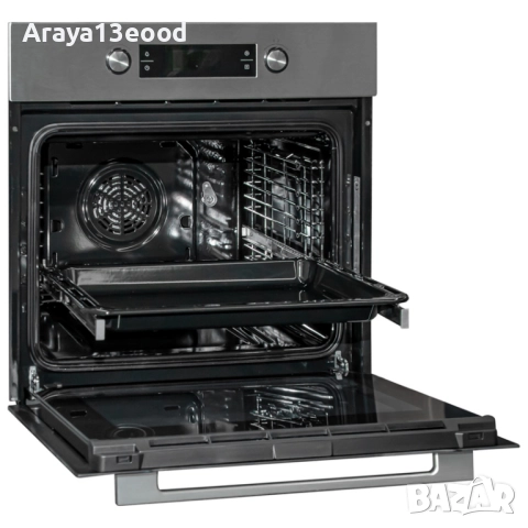 Фурна за вграждане Midea 65M90E3 IX - 70 л, енергиен клас A, телескопични водачи, снимка 6 - Печки, фурни - 52523839