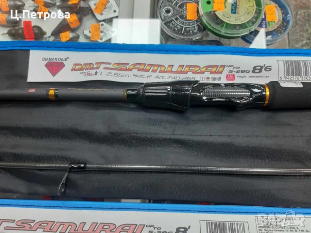 Спининг Diamant Samurai 2.10м/2.40м/2.65м 5-28гр, снимка 6 - Въдици - 41843160