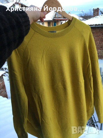 COS пуловер тип пончо вълна и кашмир, С , снимка 8 - Блузи с дълъг ръкав и пуловери - 53156238