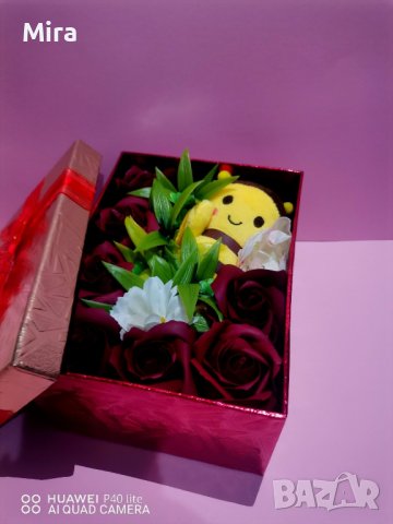 Кутия "Пчеличка" с рози, снимка 1 - Други - 44275421