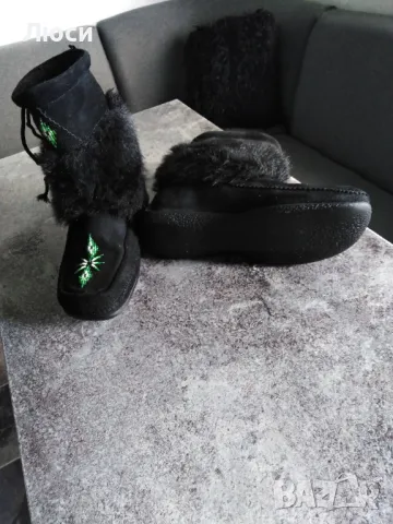 Меки топли велурени ботуши /апрески /, снимка 5 - Дамски боти - 49402941