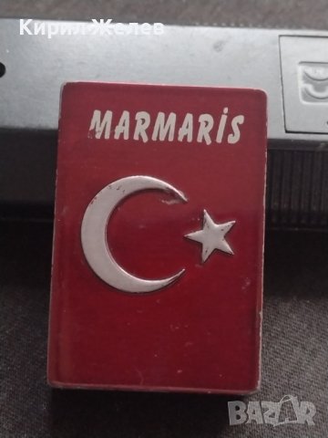 МЕТАЛНА РЕКЛАМНА ЗАПАЛКА НА ТУРСКИЯ КУРОРТ MARMARIS МНОГО КРАСИВА СТИЛЕН ДИЗАЙН РАБОТИ 34112, снимка 2 - Запалки - 39007238