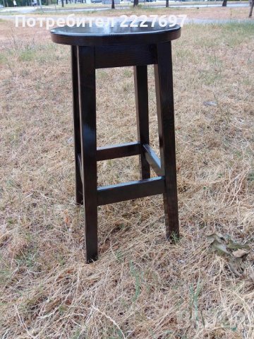 Бар стол - масив в цвят, снимка 3 - Столове - 41871350