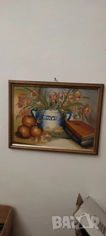 Две картини натюрморт* С дървени рамки* , снимка 3 - Декорация за дома - 51269027
