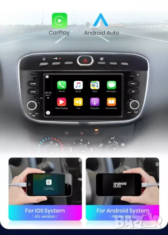Мултимедия за Fiat Punto, Linea, Punto Grande, Навигация, Двоен дин, дисплей, Андроид плеър, Android, снимка 2 - Аксесоари и консумативи - 50047624