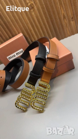 колани от естествена кожа в кутия miu miu 