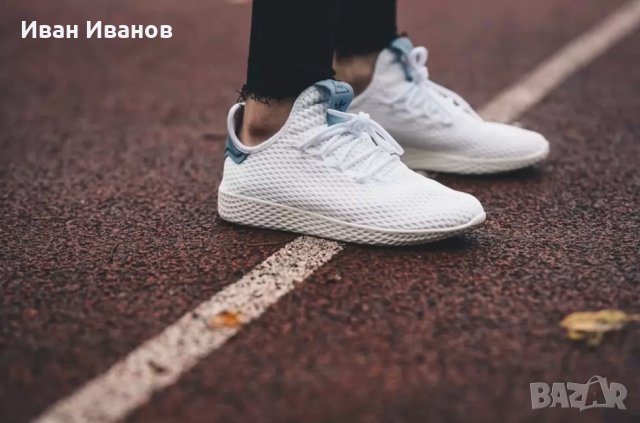 маратонки  Adidas Pharrell X Tennis Hu Tactile  номер 42,5 -43, снимка 4 - Маратонки - 34310371