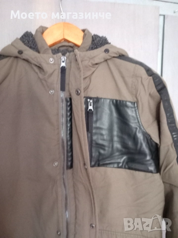 Много топла зимна парка River Island – 9–10 г. (140 см), снимка 4 - Детски якета и елеци - 52126519