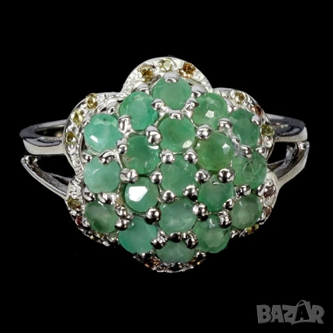 925 сребърен пръстени с кианит, нефрит, аквамарин, гранат,  подходящи за подарък, снимка 3 - Пръстени - 51769200