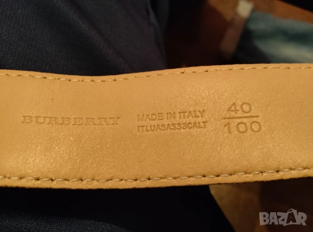 Оригинална каишка за колан Burberry , снимка 6 - Колани - 53241058