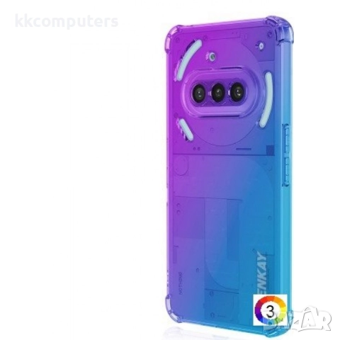 Nothing Phone (3a) Удароустойчив ENKAY2 Силиконов Калъф и Протектор