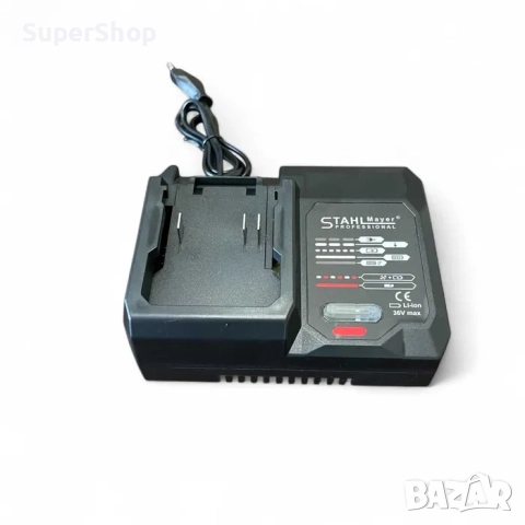 5в1 к-т 36v 10.0A STAHLMAYER  гайковерт винтоверт ъглошлайф перфоратор лед лампа, снимка 6 - Други инструменти - 52398201