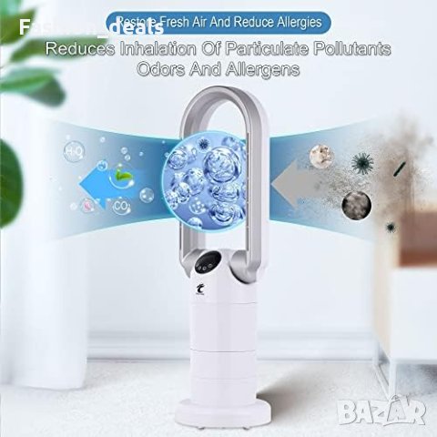 Нов мощен настолен вентилатор с дистанционно управление, 9 скорости за дом офис, снимка 6 - Друга електроника - 42499113