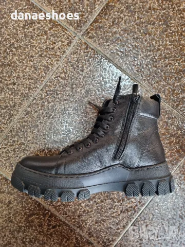 Дамски боти от естествена кожа с естествен пух - НАМАЛЕНИ!, снимка 3 - Дамски боти - 48335551