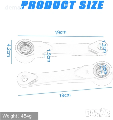 CNC CRF 450RL Регулируеми задни окачващи връзки за CRF450 и CRF250 (2017–2024) (сребърни), снимка 8 - Части - 53657179