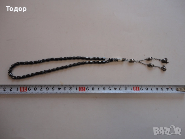 Страхотна броеница от хематит 11