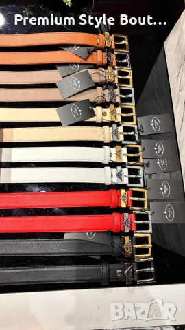 колани от естествена кожа в кутия prada, снимка 4 - Колани - 53635836