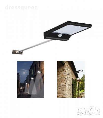 48 диода Външна Соларна LED лампа със сензор за двжение, снимка 5 - Соларни лампи - 34272240