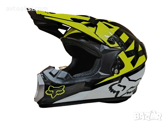 Каска Крос Мотор/Скутер/Бъги/Вело/АТВ FOX-7177, снимка 3 - Аксесоари и консумативи - 53221031