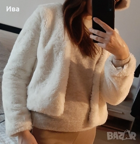 Пухено горнище, снимка 2 - Якета - 53115537