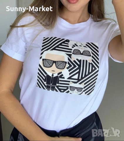 KARL LAGERFELD Дамски тениски XS-4Xl, снимка 2 - Тениски - 53772210
