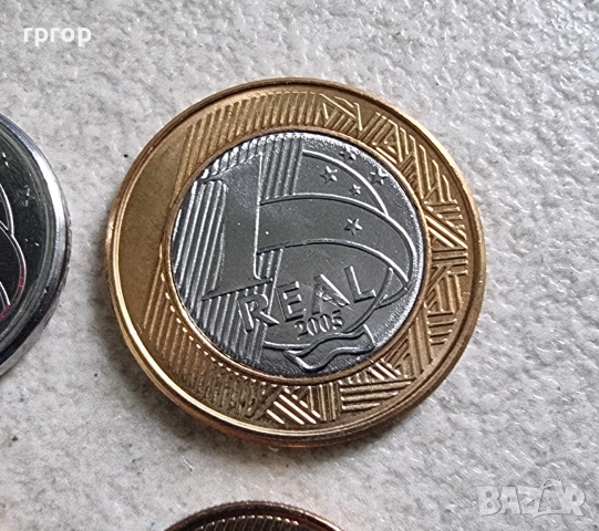 Бразилия . Лот. 1, 5,10,20 ,50 цента и 1 реал . UNC., снимка 6 - Нумизматика и бонистика - 52556498