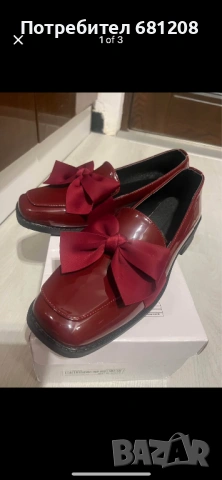 Обувки бордо,37