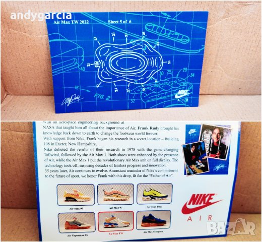 Nike Air Max Tw Se "Frank Rudy" 45-ти номер 29см стелка чисто нови в кутия оригинални, снимка 6 - Маратонки - 41765552
