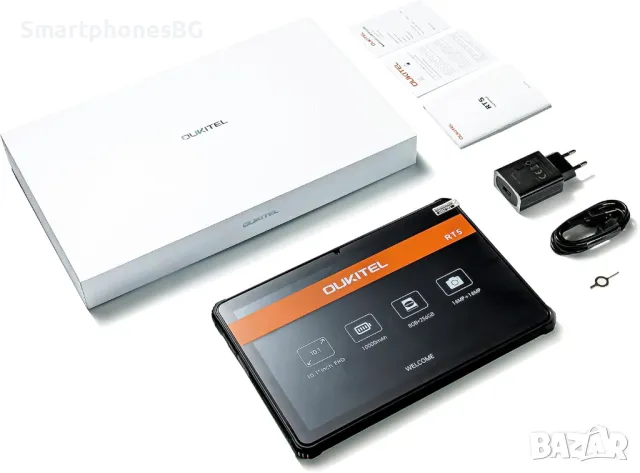 Таблет Oukitel RT5 14GB RAM 256GB ROM 10.1" Таблет с IP68 защита и 10000 mAh батерия, снимка 11 - Таблети - 48395166