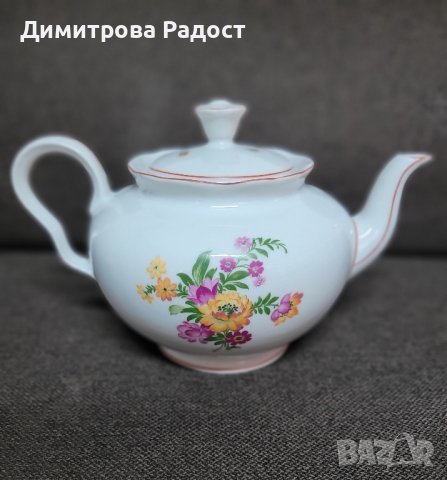 Порцеланов чайник с капаче от 1954г! Без забележки! , снимка 6 - Сервизи - 44241514