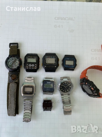 няколко часовника,casio,mbo,piratron,marks продават се комплект както са на снимките