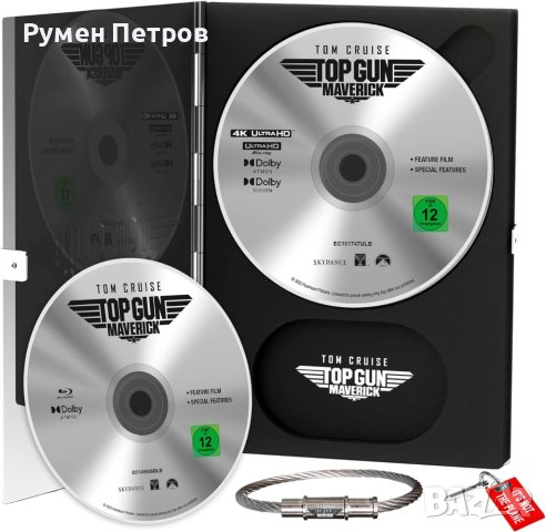 Aero Design Steelbook TOP GUN MAVERICK - Ultra Limited Edition 4K+Blu Ray Metal Pack Steelbook, снимка 9 - Blu-Ray филми - 44306963