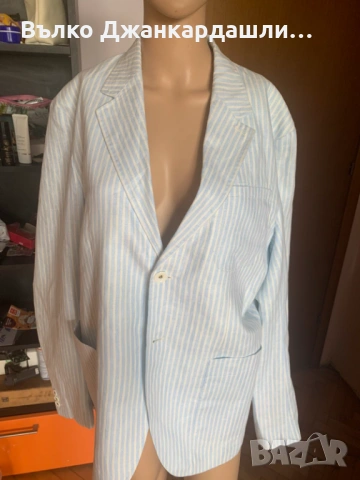 Ленено сако райе G star, размер L, снимка 12 - Сака - 53231287