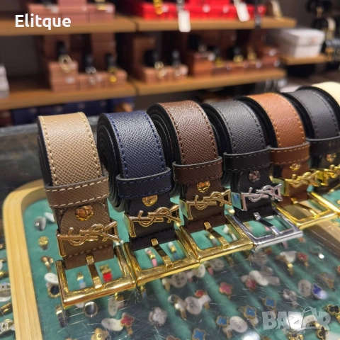 колани от естествена кожа в кутия celine ysl saint laurent 